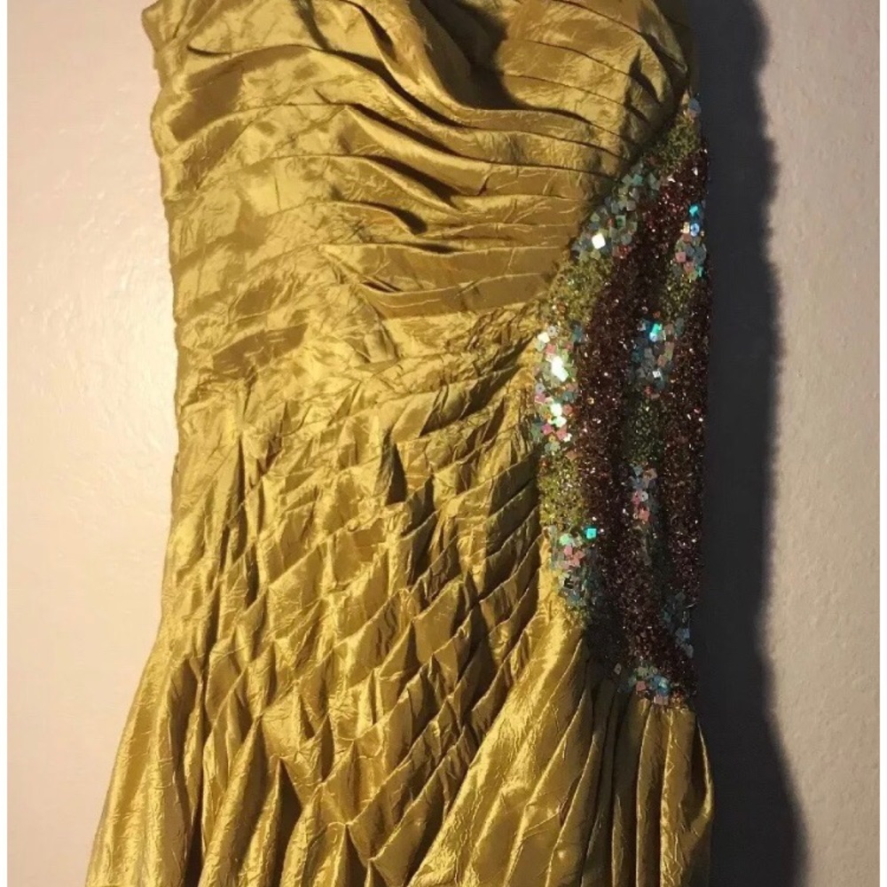 Bicici Gold Formal Evening Dress Size XXL